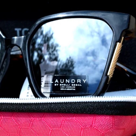 NEW w/pink case LAUNDRY BY SHELLI SEGAL Sunglasses 100% Uv Protect  LS28… - Picture 2 of 4
